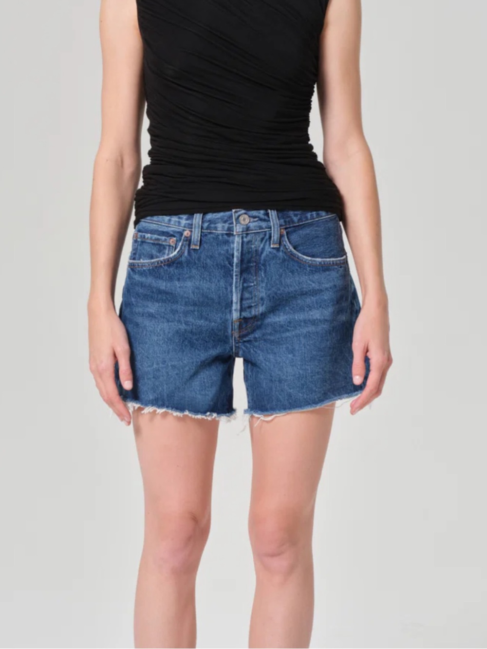 Agolde Parker Long Shorts - Picture 6 of 9